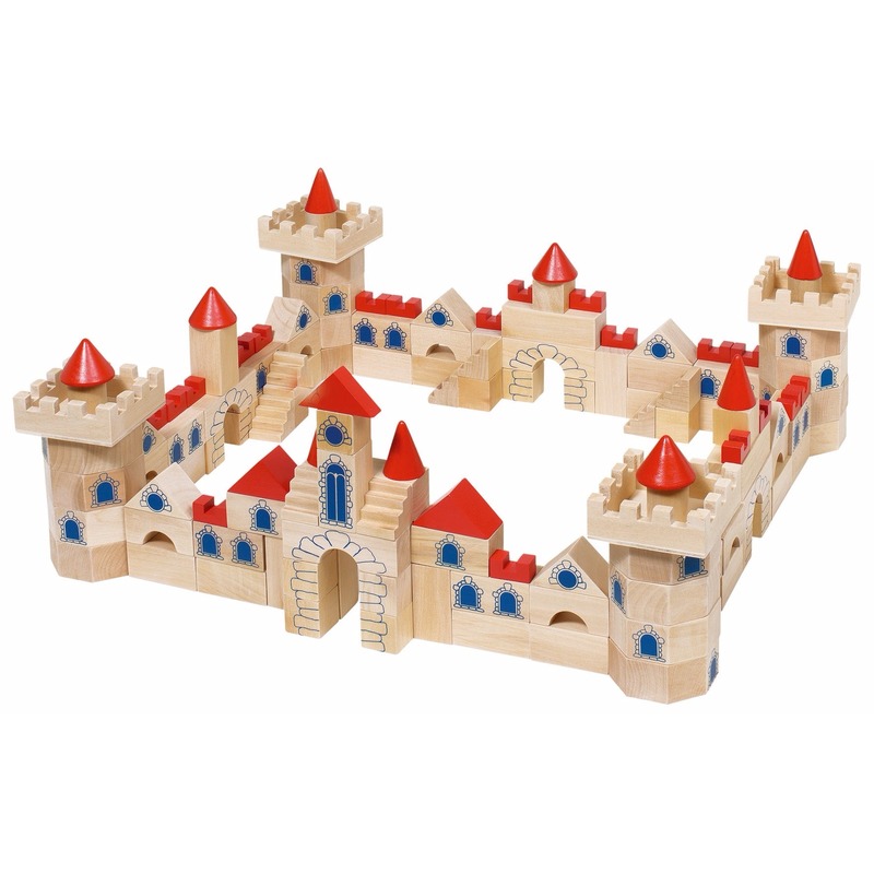 145-delige set bouwblokken kasteel