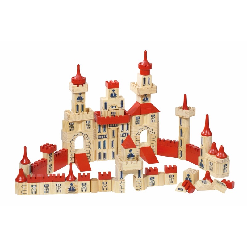 150-delige set bouwblokken kasteel