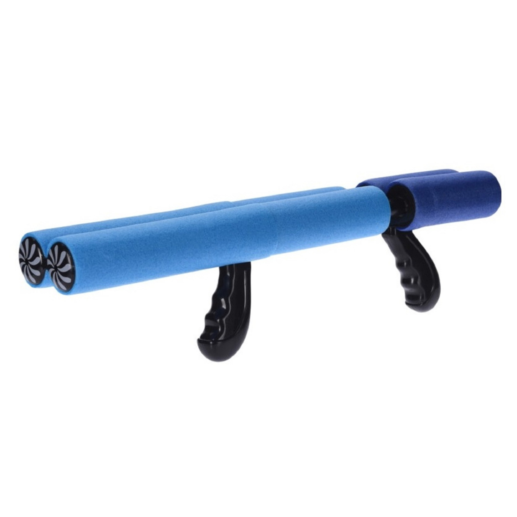1x Blauw waterpistool/waterpistolen van foam 40 cm met handvat en dubbele spuit