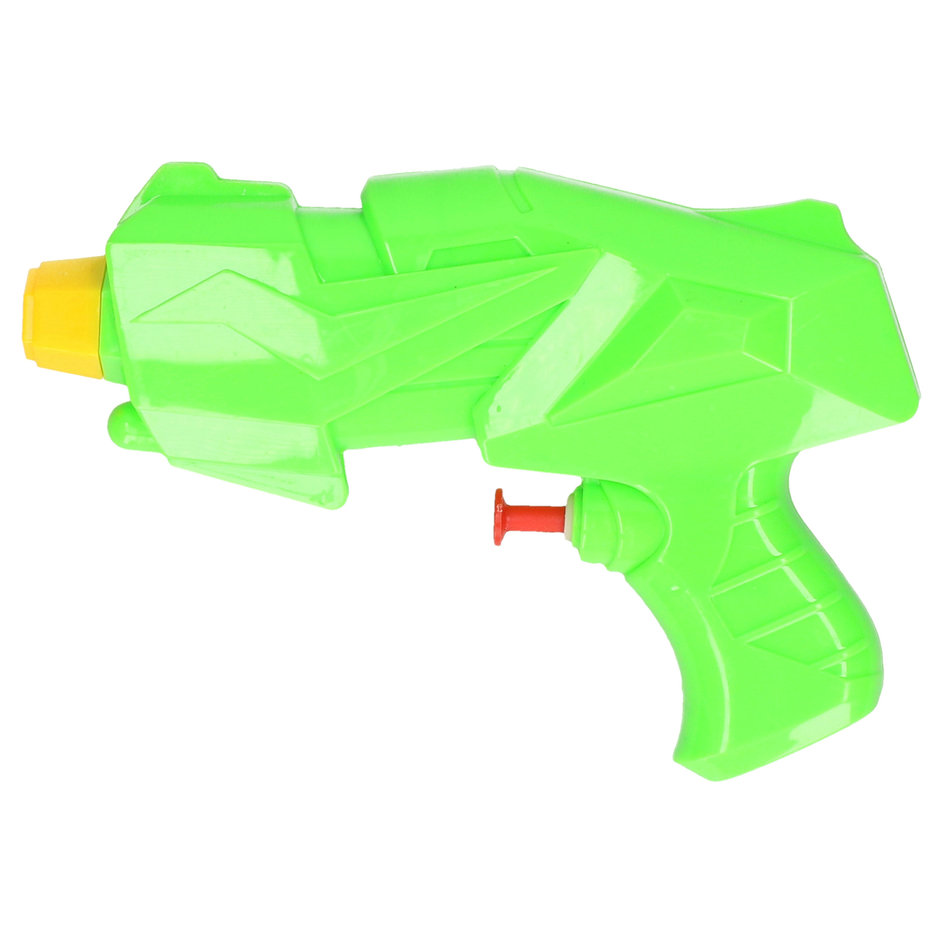 1x Mini waterpistolen/waterpistool groen van 15 cm kinderspeelgoed