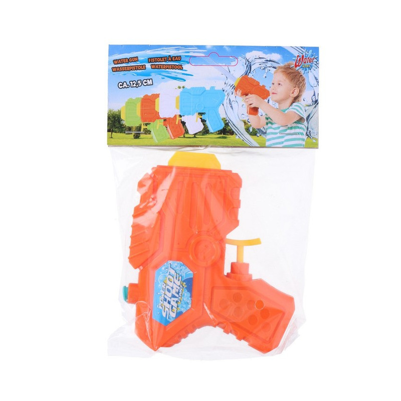 1x Mini waterpistolen/waterpistool oranje van 12 cm kinderspeelgoed