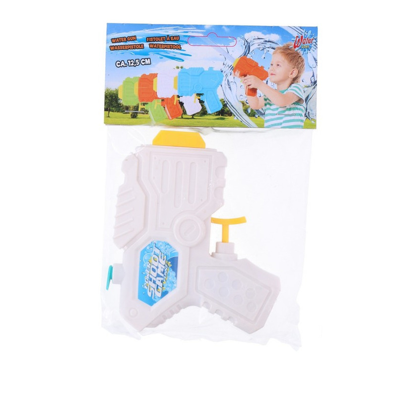 1x Mini waterpistolen/waterpistool wit van 12 cm kinderspeelgoed