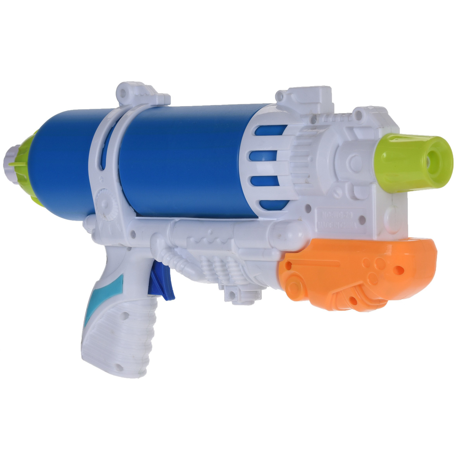 1x Waterpistolen/waterpistool blauw/wit van 34 cm kinderspeelgoed