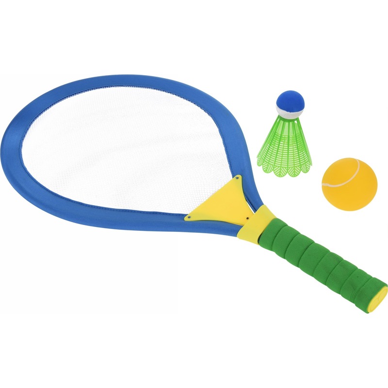 4-delige tennis/badminton set groot