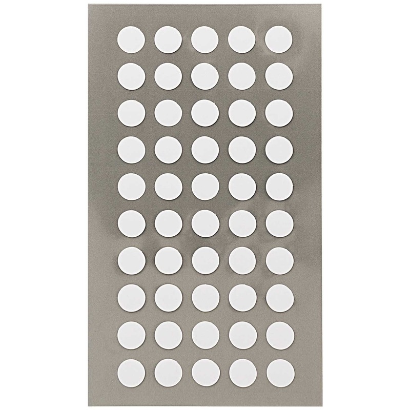 400x Witte ronde sticker etiketten 8 mm