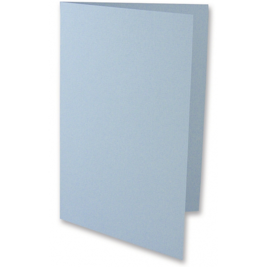 5x stuks lichtblauwe wenskaarten A6 formaat 21 x 14.8 cm