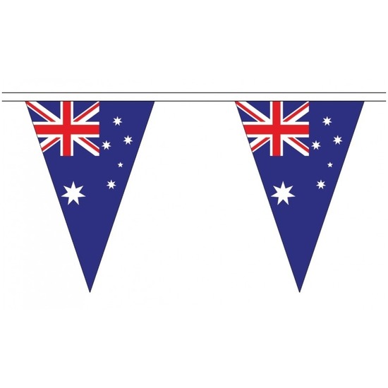 Australie landen punt vlaggetjes 20 meter
