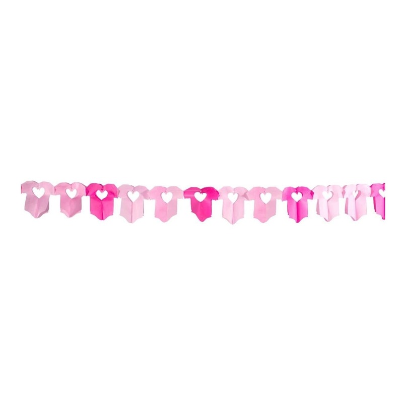 Baby rompertjes roze slinger