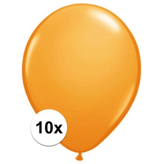Ballonnen 10 stuks oranje Qualatex