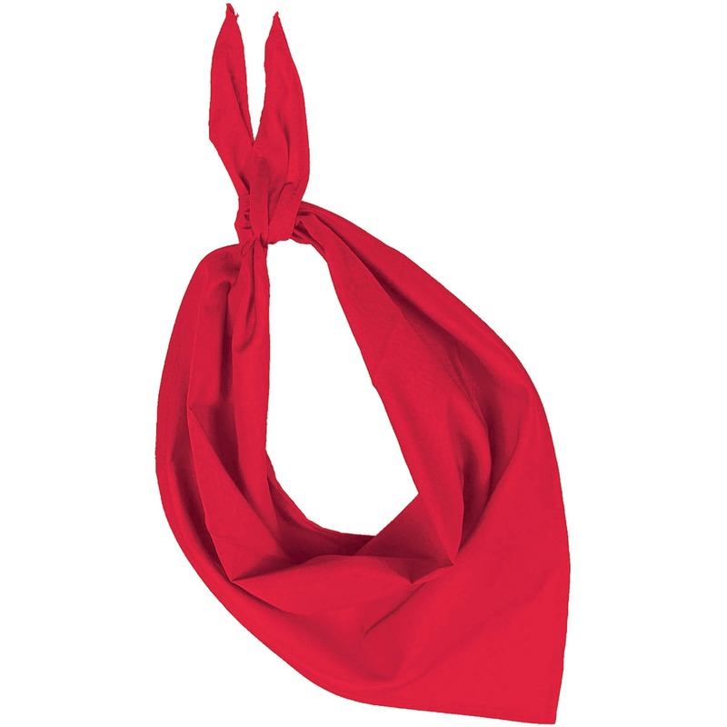 Bandana-zakdoek rood voor volwassenen