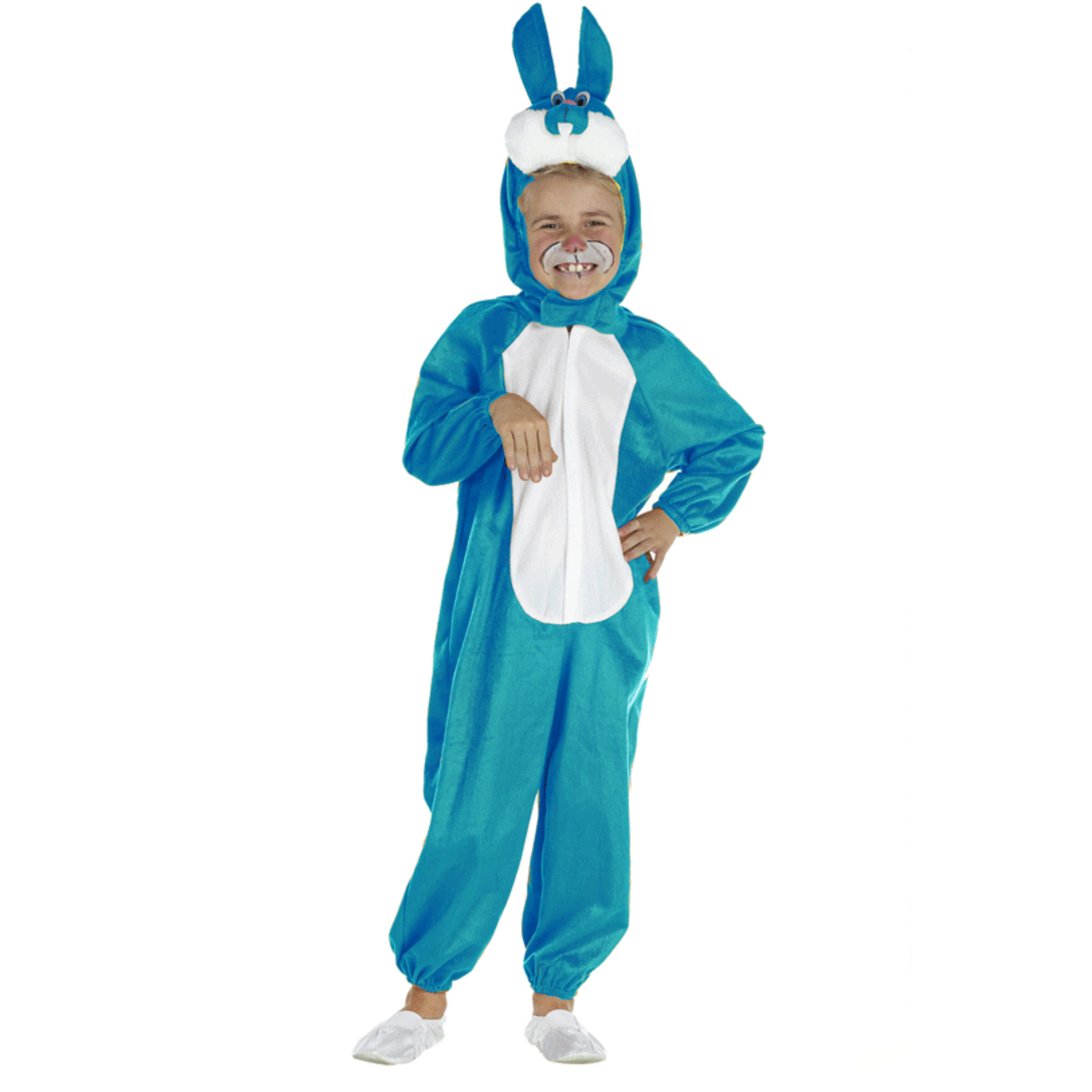Blauw konijnen kostuum voor kinderen
