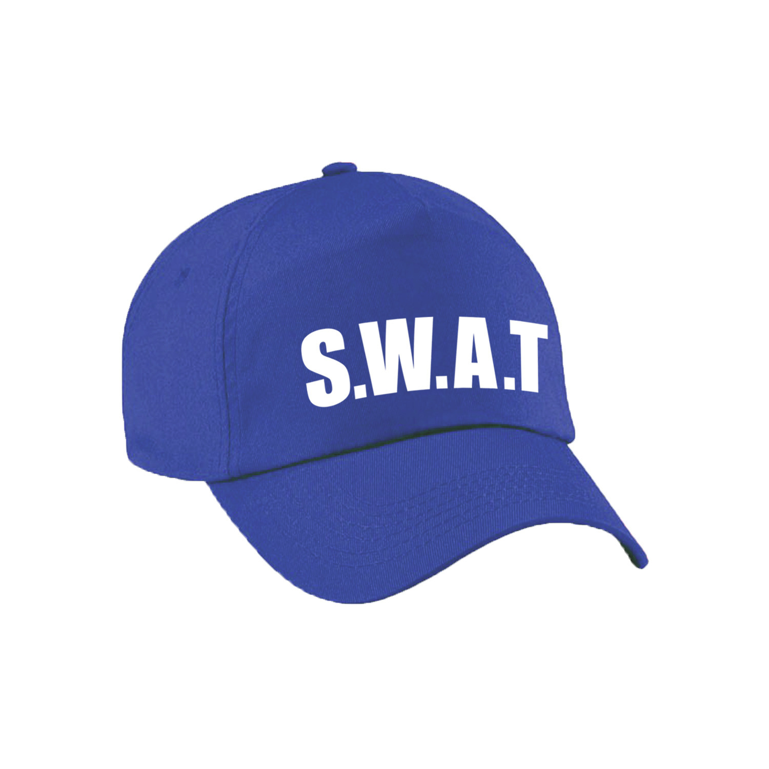 Blauwe SWAT team politie verkleed pet - cap voor volwassenen