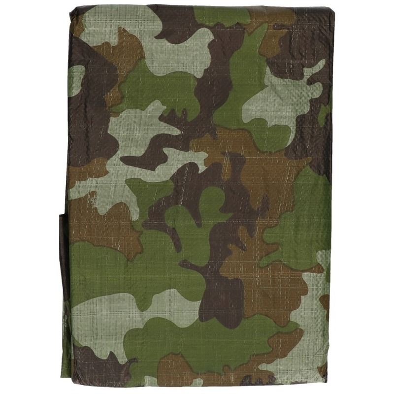 Camouflage dekzeil groen 470 x 364 cm