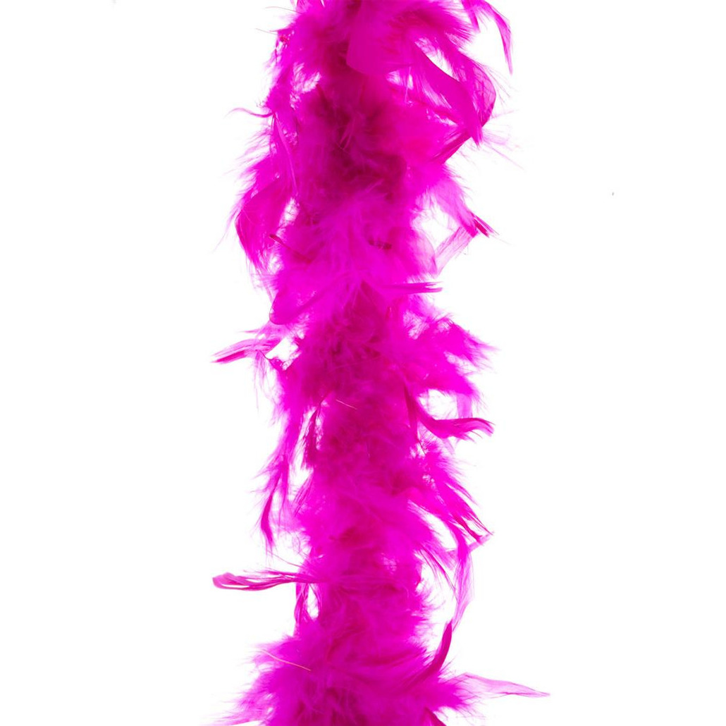 Carnaval verkleed veren Boa kleur fuchsia roze 2 meter