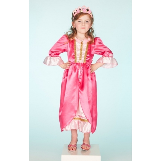 Carnaval verkleedkleding roze jurk voor meisjes