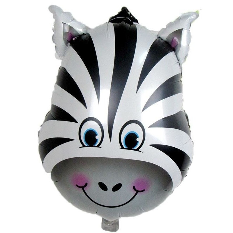 Dieren folieballon zebra 41 cm