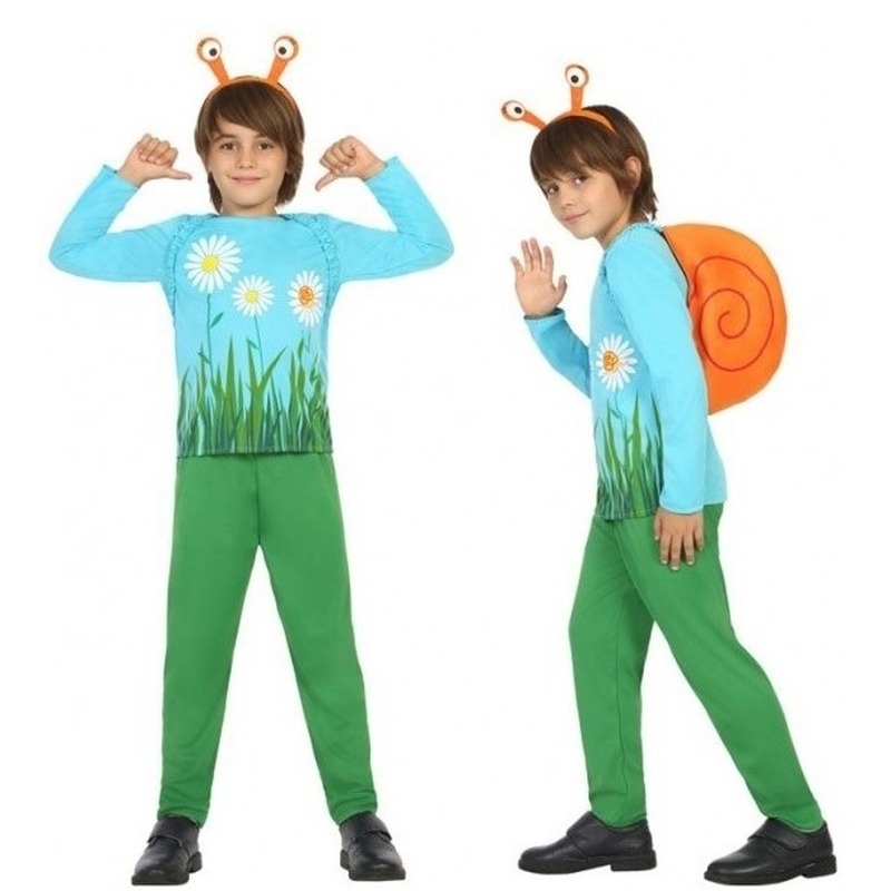 Dierenpak slak/slakken verkleed kostuum voor jongens