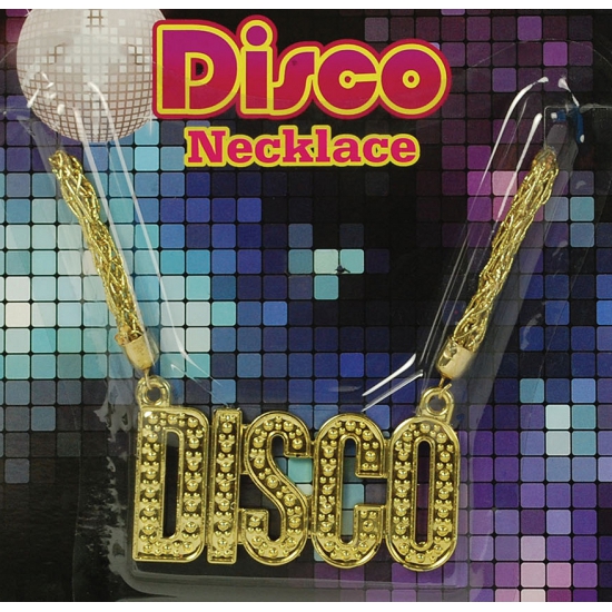 Disco Seventies verkleed ketting goud