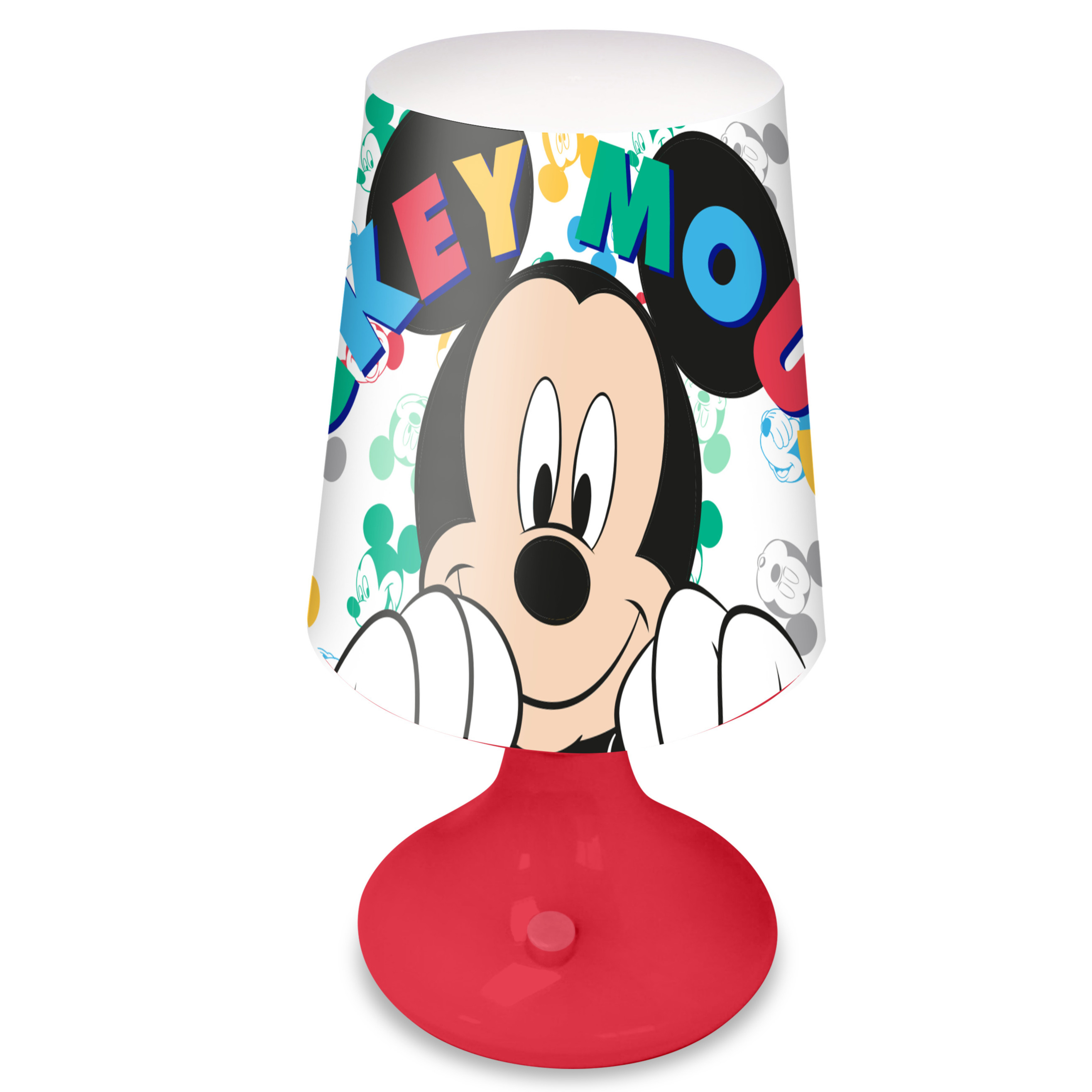 Disney Mickey Mouse tafellamp-nachtlamp 18 cm voor kinderen