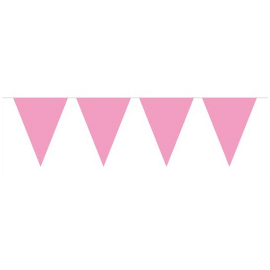 Effen roze babyshower slingers voor meisje 10m