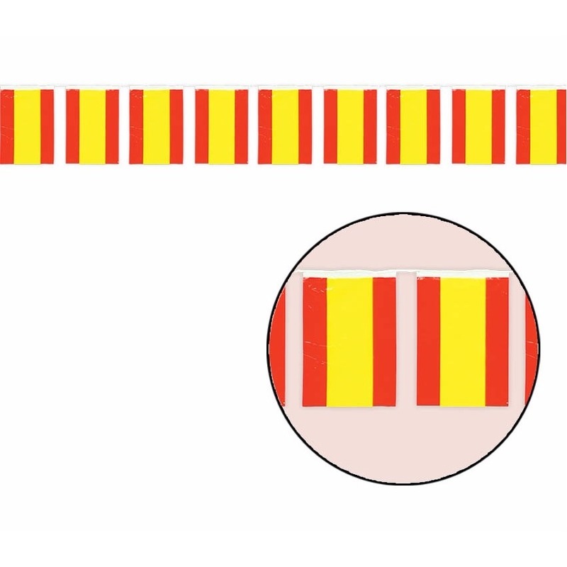 Extra lange vlaggenlijn van Spanje 50 m