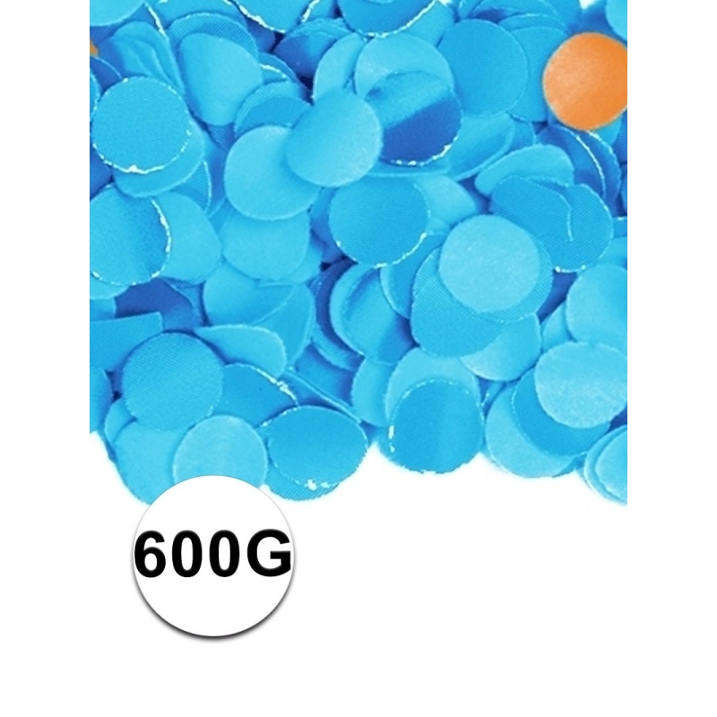 Feest confetti 600 gram blauw