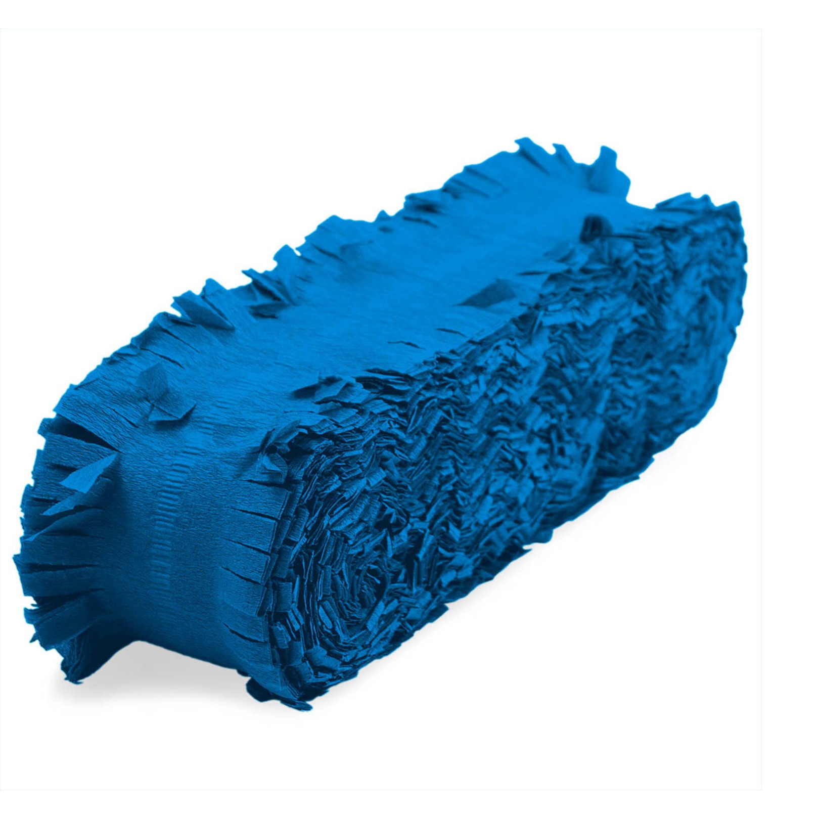 Feest/verjaardag versiering slingers blauw 24 meter crepe papier