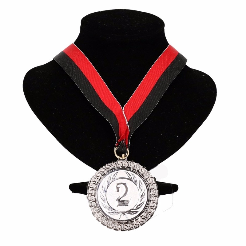 Feyenoord kleuren lint nr. 2 medaille rood zwart