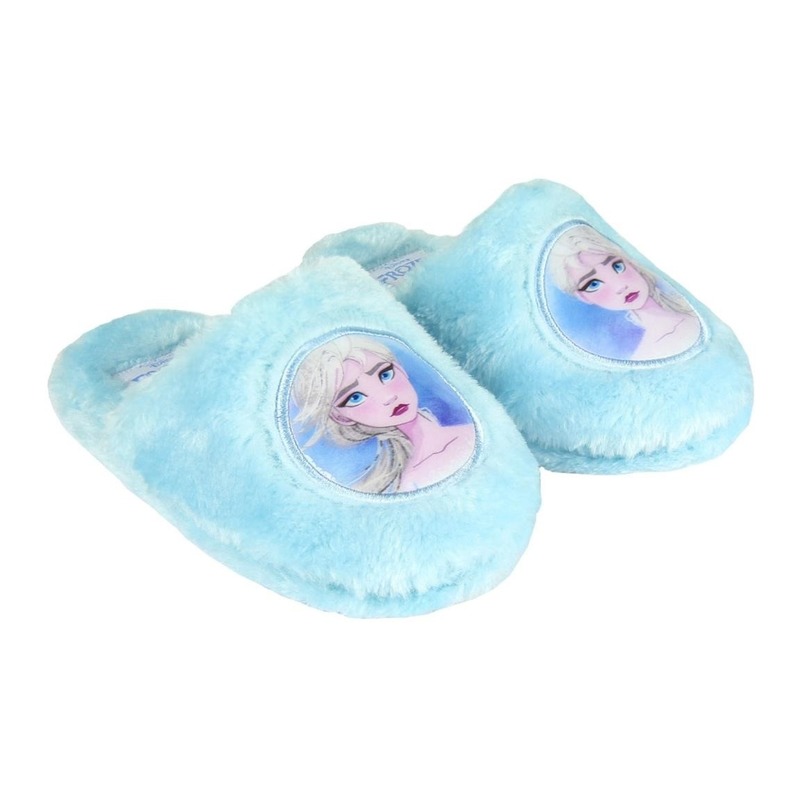 Frozen instap sloffen/pantoffels Elsa lichtblauw voor meisjes