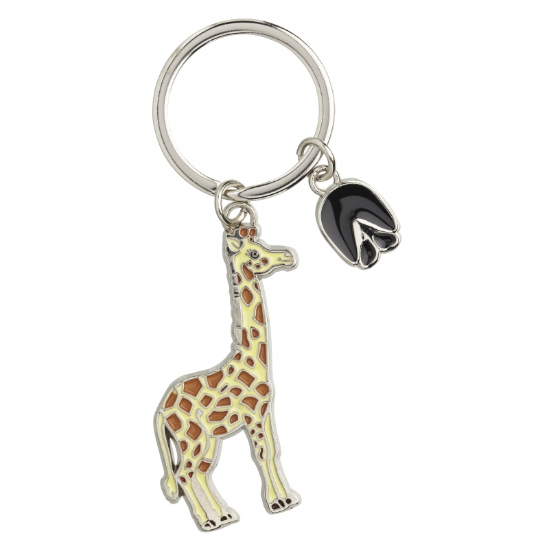 Giraffe sleutelhangers 5 cm