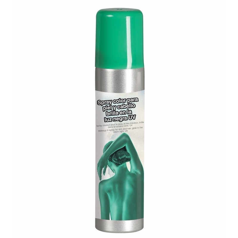 Groene bodypaint spray-body- en haarspray
