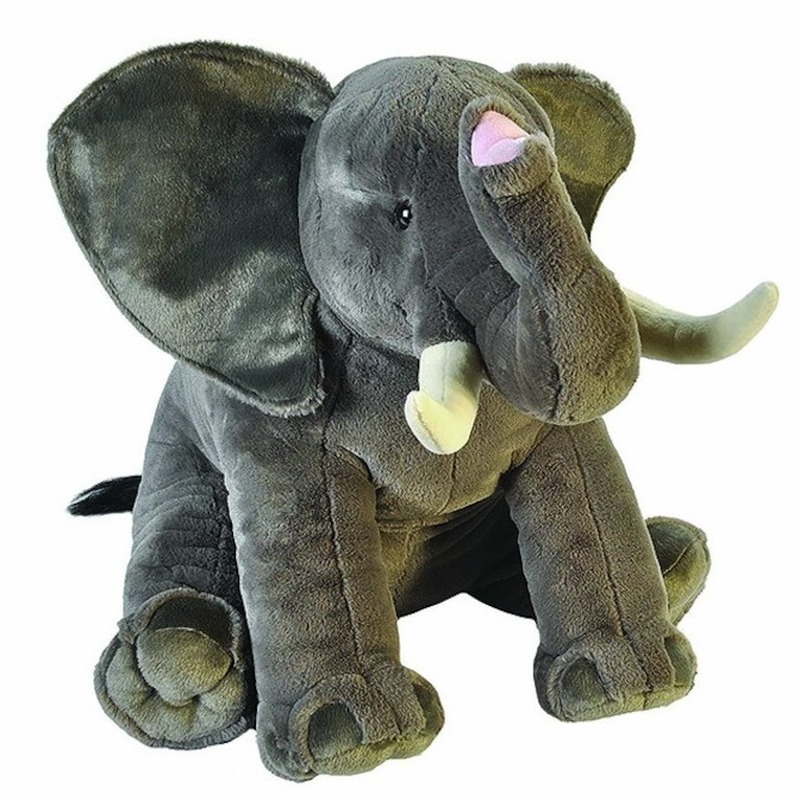 Grote pluche olifant knuffel 70 cm