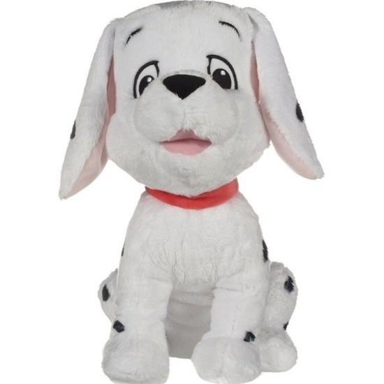 Honden speelgoed artikelen Disney 101 Dalmatiers hond knuffelbeest zwart/wit 18 cm