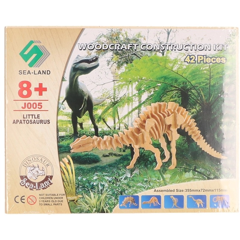 Houten Apathosaurus dinosaurus
