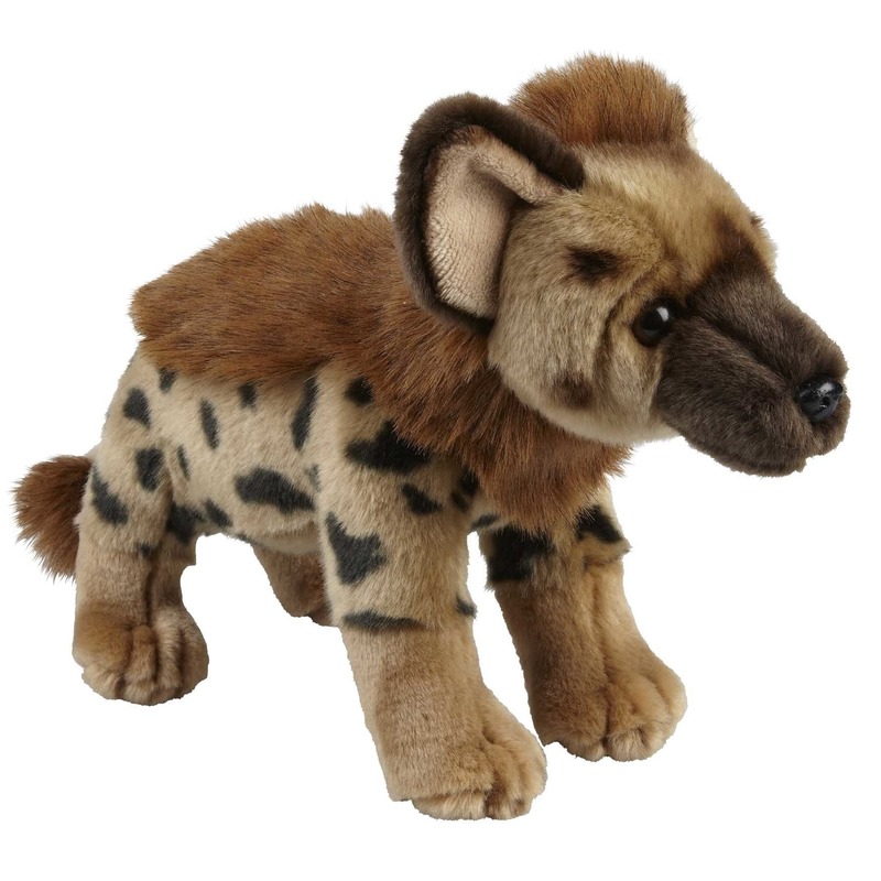 Hyenas speelgoed artikelen hyena knuffelbeest bruin 28 cm