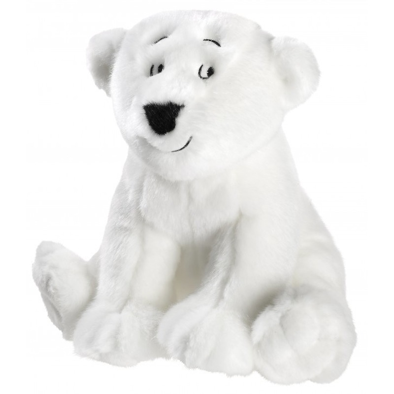 IJsberen speelgoed artikelen ijsbeer knuffelbeest wit 25 cm
