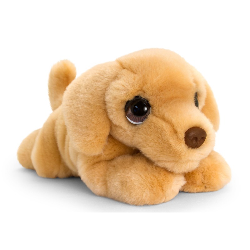 Keel Toys pluche bruine Labrador honden knuffel 37 cm