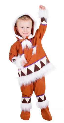 Kids eskimo kostuum compleet