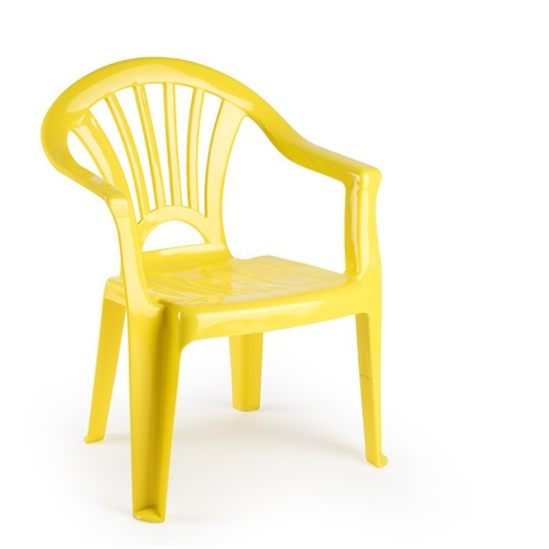Kinderstoelen geel kunststof 35 x 28 x 50 cm