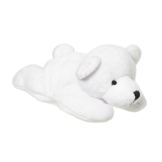 Kleine liggende ijsbeer knuffel 13 cm
