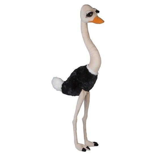 Knuffelvogel struisvogel 100 cm