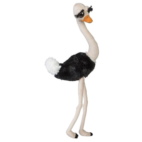 Knuffelvogel struisvogel 65 cm