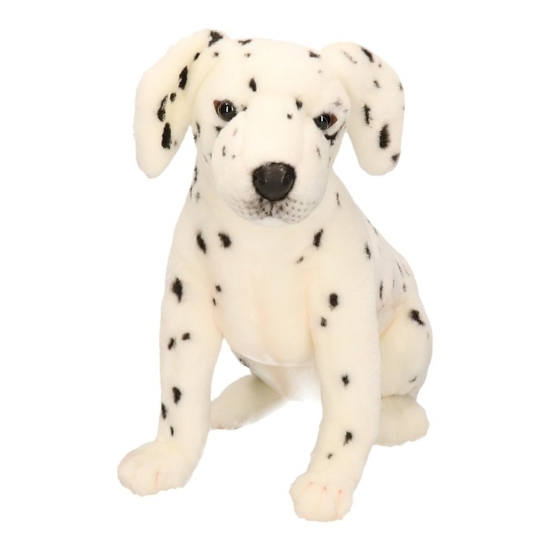 Levensechte Hansa pluche dalmatier pup knuffel 26 cm
