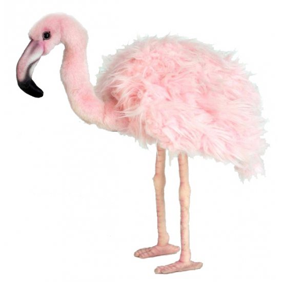 Levensechte Hansa pluche flamingo knuffel 38 cm