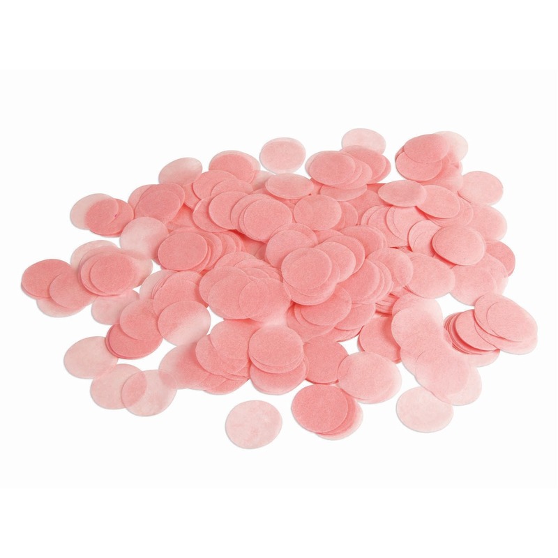 Licht roze papieren confetti 132 gram