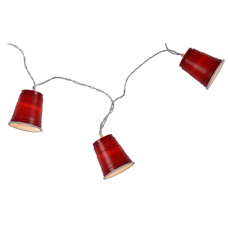 Lichtsnoer/lichtslinger red cups 1,65 meter