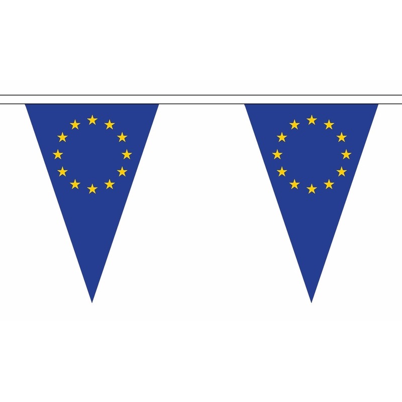 Luxe Europa vlaggenlijn voor binnen en buiten