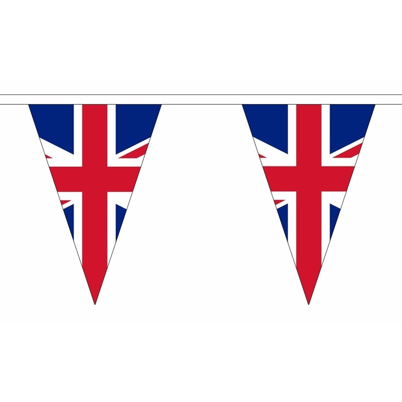 Luxe Verenigd Koninkrijk vlaggenlijn voor binnen en buiten