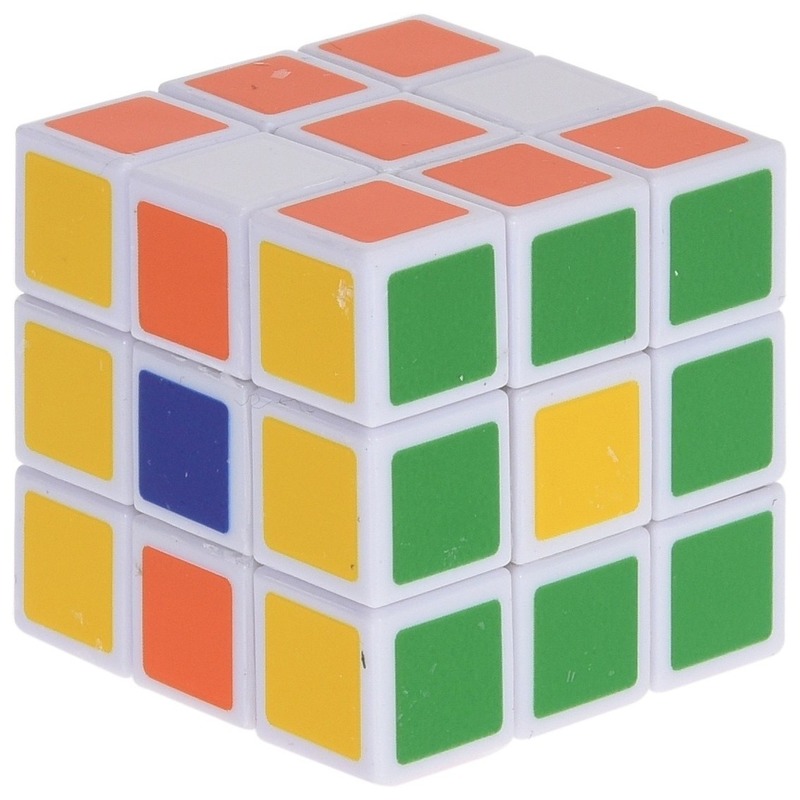 Magische kubus puzzel spelletje 5 cm speelgoed
