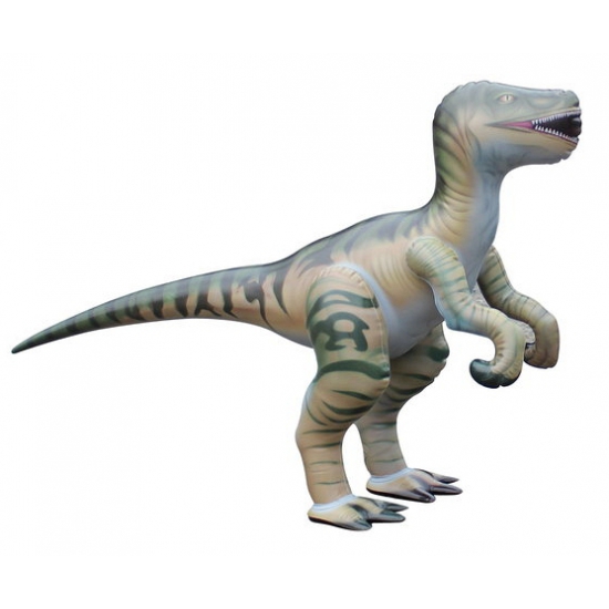 Mega realistische opblaas Velociraptor 130 cm